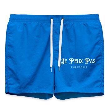 I can't I hunted - Swim Trunks - cobalt blue - Front