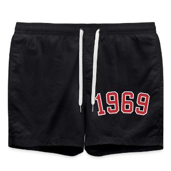 Sport year of birth 1969 - Swim Trunks - black - Front - AI Model Male 185 light (185cm)