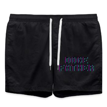 Père Doge - Short de bain - noir - Devant - AI Model Male 185 light (185cm)