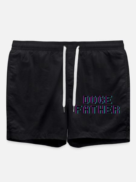 Doge Father - Swim Trunks - black