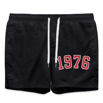 Sport year of birth 1976 - Swim Trunks - black - Front - AI Model Male 185 light (185cm)
