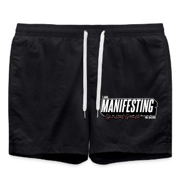 Je manifeste une croissance spirituelle en 2025 - Short de bain - noir - Devant - AI Model Male 185 light (185cm)