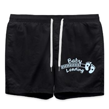 Baby Baby Feet Loading 2 - Swim Trunks - black - Front - AI Model Male 185 light (185cm)