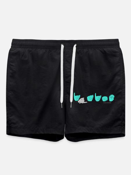 JAIME türkis - Badeshorts - Schwarz