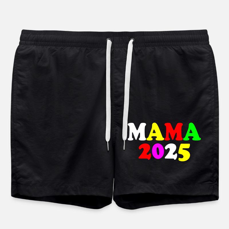 Mama 2025 - Badeshorts - Schwarz