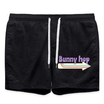 Bunny hop - Swim Trunks - black - Front - AI Model Male 185 light (185cm)