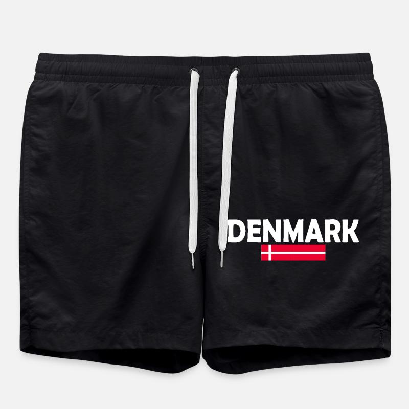 Denmark flag - Swim Trunks - black