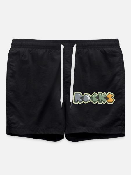 ROCKS - Swim Trunks - black