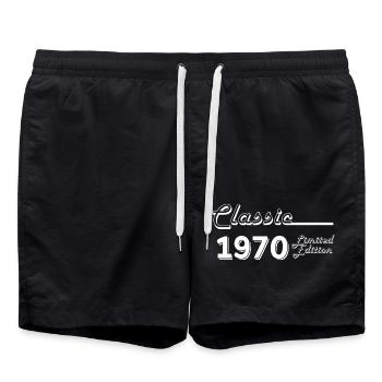 Classic 1970 édition limitée - Short de bain - noir - Devant - AI Model Male 185 light (185cm)