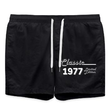 Classic 1977 Limited Edition - Swim Trunks - black - Front - AI Model Male 185 light (185cm)