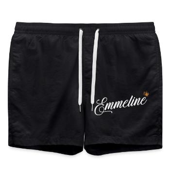 Emmeline Benutzerdefinierter Name für Frauen Kinder Kleinkinder - - Badeshorts - Schwarz - Vorne - AI Model Male 185 light (185cm)