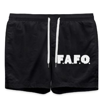 Fafo - Swim Trunks - black - Front - AI Model Male 185 light (185cm)