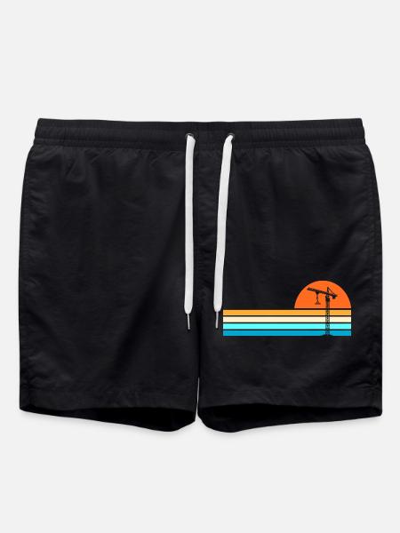 Crane operator crane - Swim Trunks - black