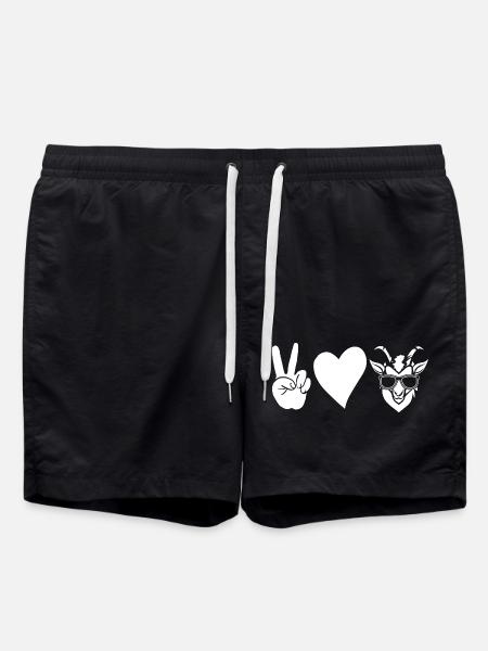 Goats - Swim Trunks - black