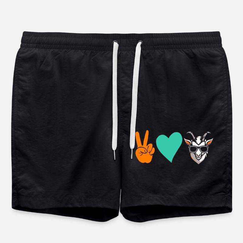Goats - Swim Trunks - black