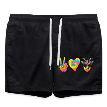 Chèvres - Short de bain - noir - Devant - AI Model Male 185 light (185cm)