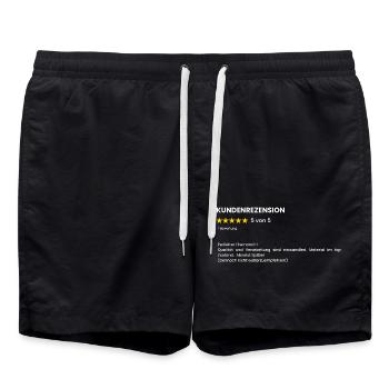 5 étoiles pour mari drôle mari dictons - Short de bain - noir - Devant - AI Model Male 185 light (185cm)