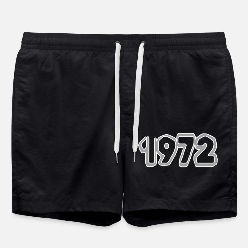 Geboren 1972 - Badeshorts - Schwarz