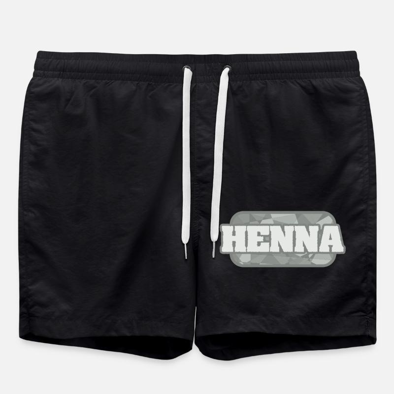 Henna - Swim Trunks - black