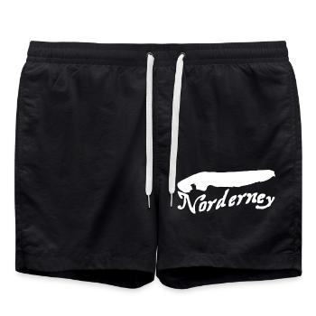 Tatouage Norderney - Short de bain - noir - Devant - AI Model Male 185 light (185cm)