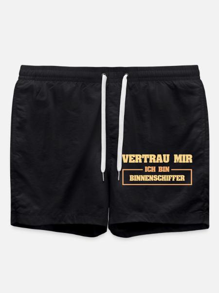 Funny barge skipper - Swim Trunks - black