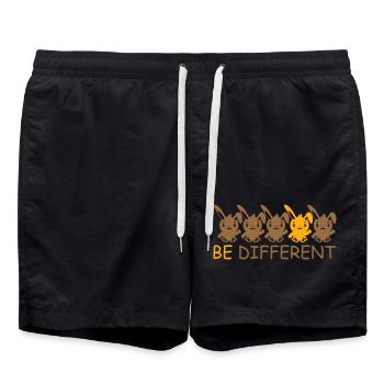 5 Bunny Friends Difference Be Different Different - Swim Trunks - black - Front - AI Model Male 185 light (185cm)