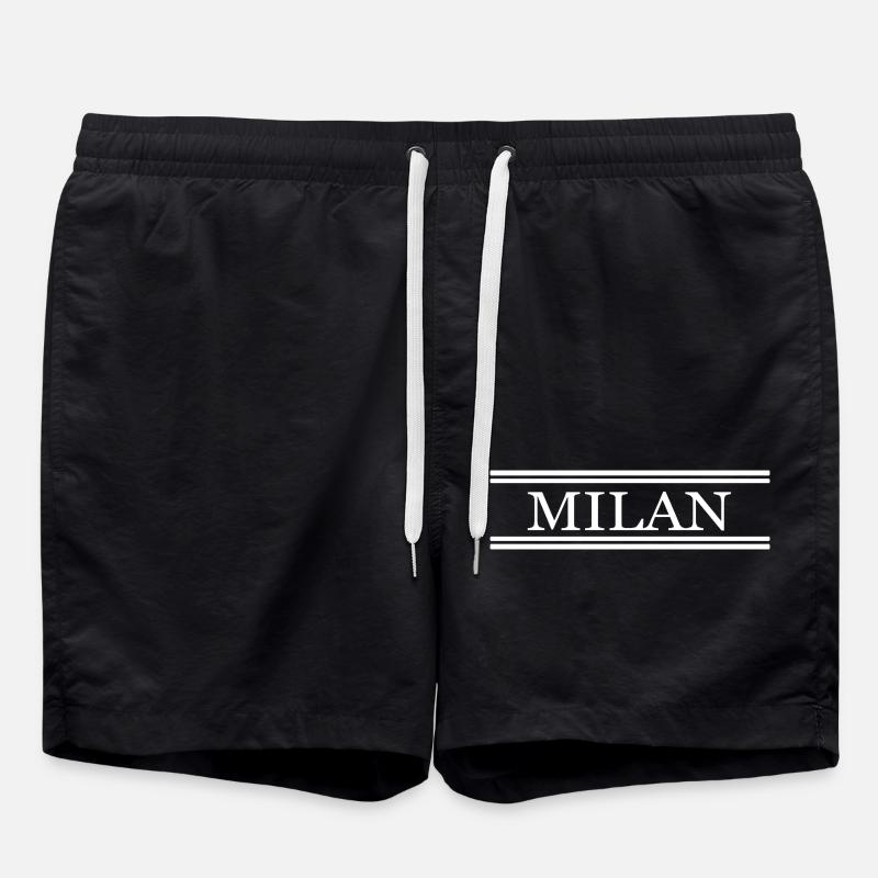 Milan , white - Swim Trunks - black