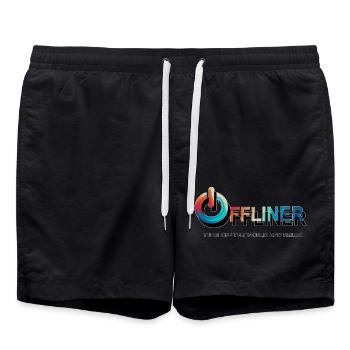 Turn Off - Badeshorts - Schwarz - Vorne - AI Model Male 185 light (185cm)