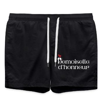 Demoiselle d’honneur - Short de bain - noir - Devant - AI Model Male 185 light (185cm)