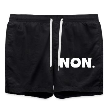 C'est NON. - Short de bain - noir - Devant - AI Model Male 185 light (185cm)