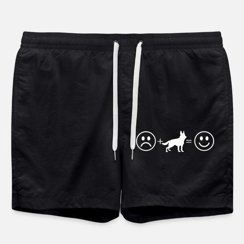Chien Berger Allemand - Short de bain - noir