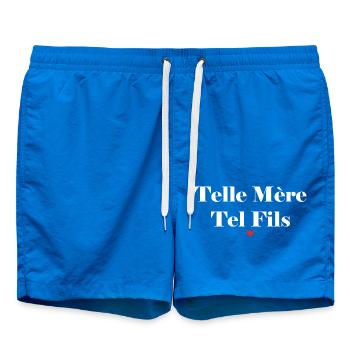 Wie die Mutter, so der Sohn. Mutter-Sohn-Geschenk - Badeshorts - Cobalt blue - Vorne