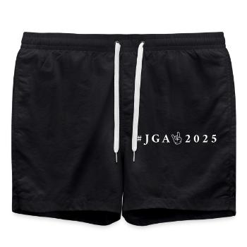 Enterrement de vie de garçon 2025 - Short de bain - noir - Devant - AI Model Male 185 light (185cm)