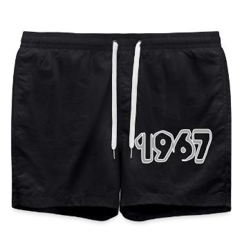 1967 - Short de bain - noir - Devant - AI Model Male 185 light (185cm)