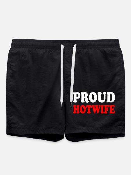 proud hotwife - Swim Trunks - black