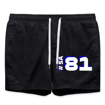 SA81 - Short de bain - noir - Devant - AI Model Male 185 light (185cm)