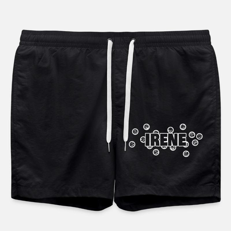Vorname als bubbles - Badeshorts - Schwarz