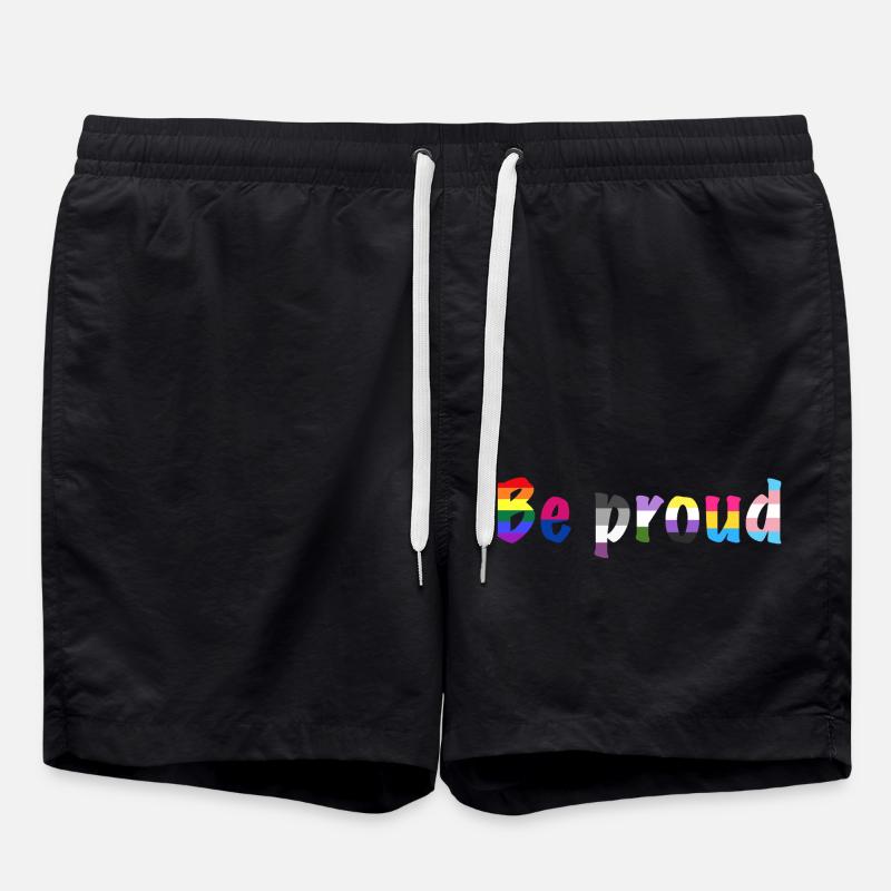 Stolz sein - Badeshorts - Schwarz