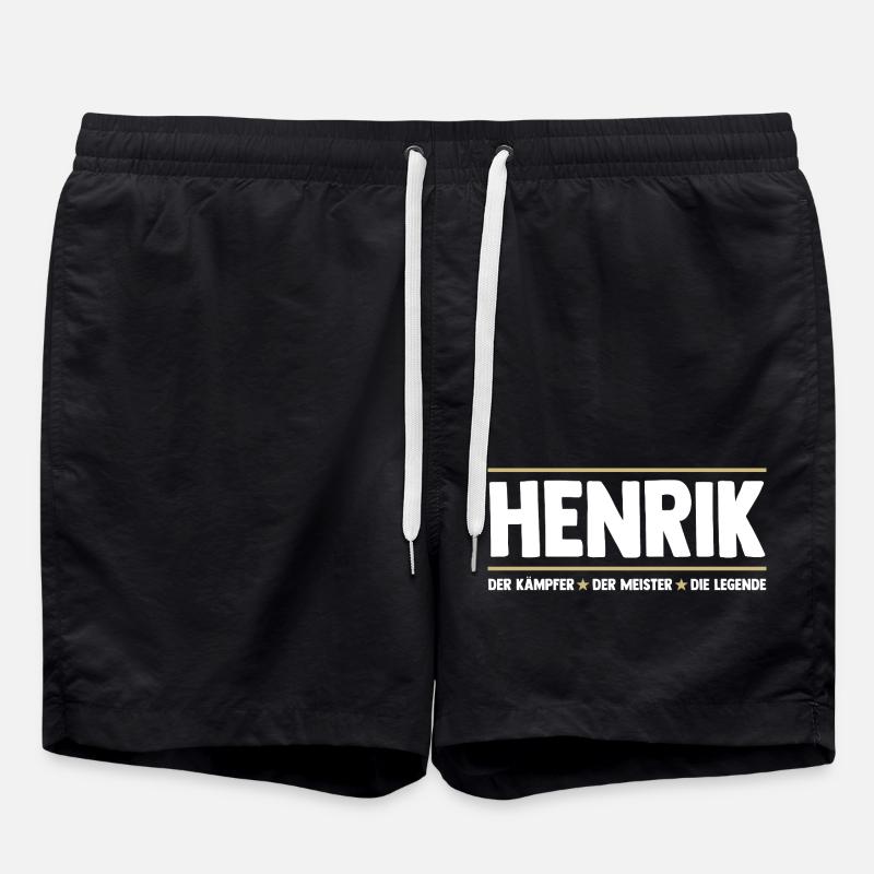 Henrik - Badeshorts - Schwarz