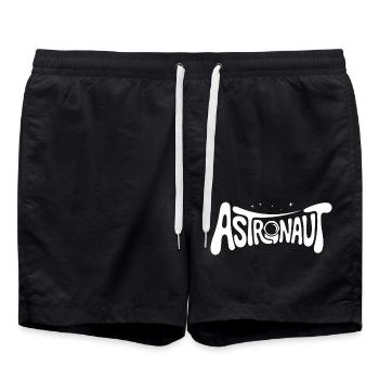 Astronaute - Cool Astonomy Logo - Short de bain - noir - Devant - AI Model Male 185 light (185cm)