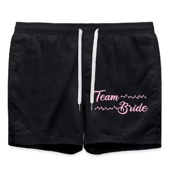 team bride - Badeshorts - Schwarz - Vorne - AI Model Male 185 light (185cm)