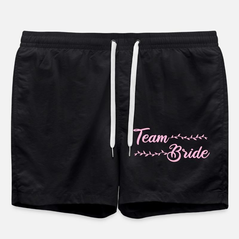 team bride - Badeshorts - Schwarz