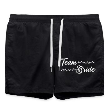 team bride - Badeshorts - Schwarz - Vorne - AI Model Male 185 light (185cm)