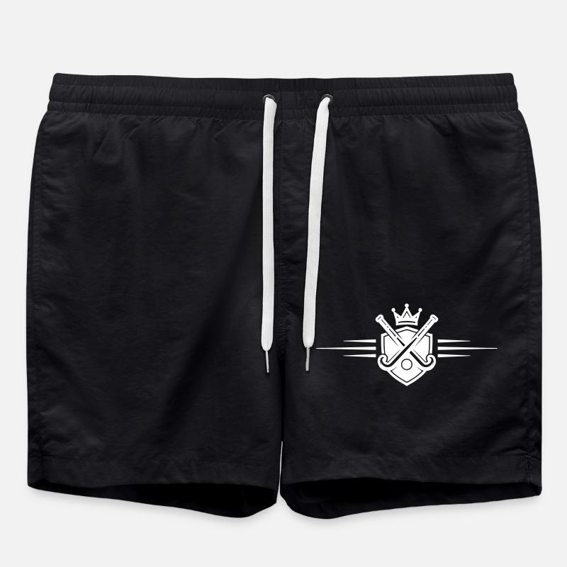 Field Hockey Logo - Swim Trunks - black