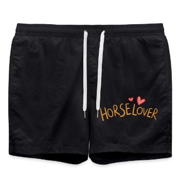 Horse lover - Short de bain - noir - Devant - AI Model Male 185 light (185cm)