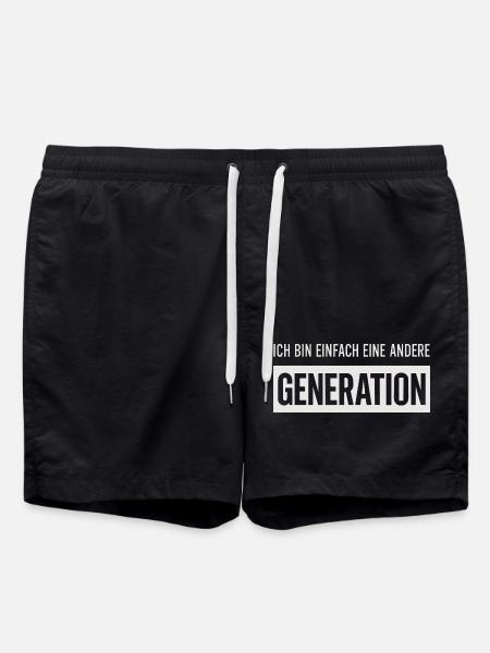 Ich bin einfach eine andere Generation - Badeshorts - Schwarz