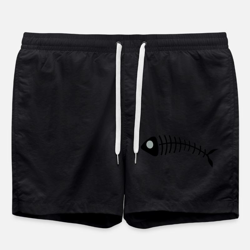 fish - Swim Trunks - black