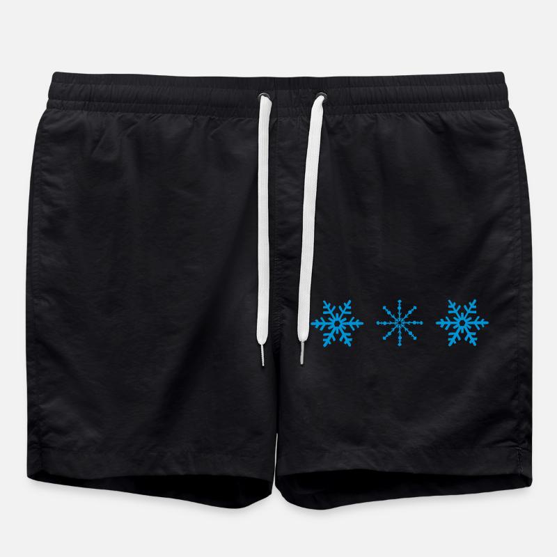 snow - Swim Trunks - black