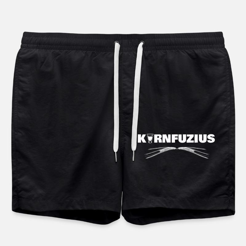 KORNfuzius blanc - Short de bain - noir