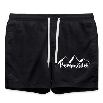 Bergmädel - Badeshorts - Schwarz - Vorne - AI Model Male 185 light (185cm)